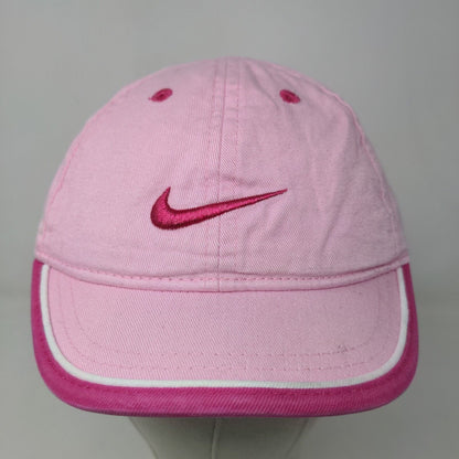 Nike Girl's Toddler Strapback Hat Pink Adjustable Embroidered Swoosh Logo