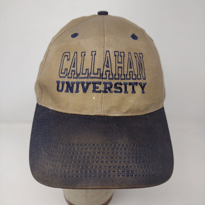 Head To Toe Men's Callahan University Slideback Hat Brown Size A Distressed