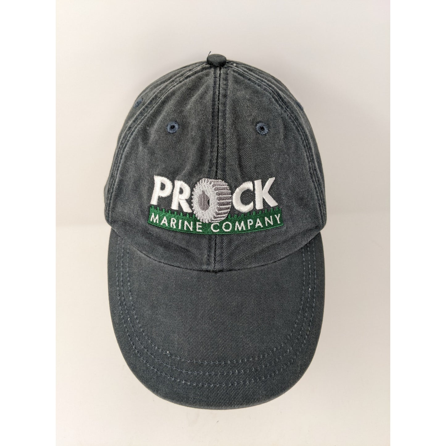 Prock Marine Company Hat Adams Brand Slideback Adjustable Black Embroidered