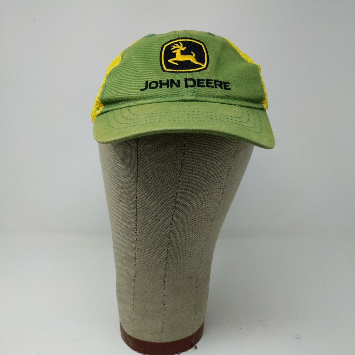 John Deere Toddler Hat Green Yellow One Size Meshback Snapback Embroidered Logo