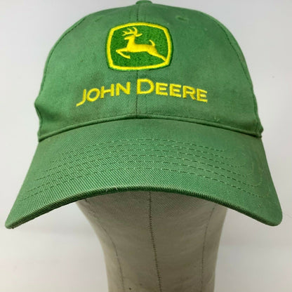 John Deere Green Snapback Hat #125349 Embroidered Logo Yellow OSFM