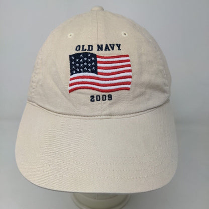 Old Navy Men's Slideback Hat Tan Size OS Embroidered Logo 2009