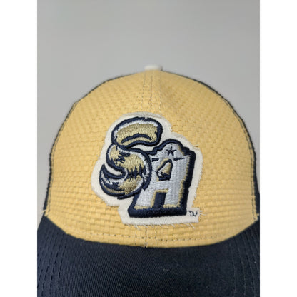 Dodge Ram SA Strapback Meshback Hat Embroidered Logo Blue Yellow