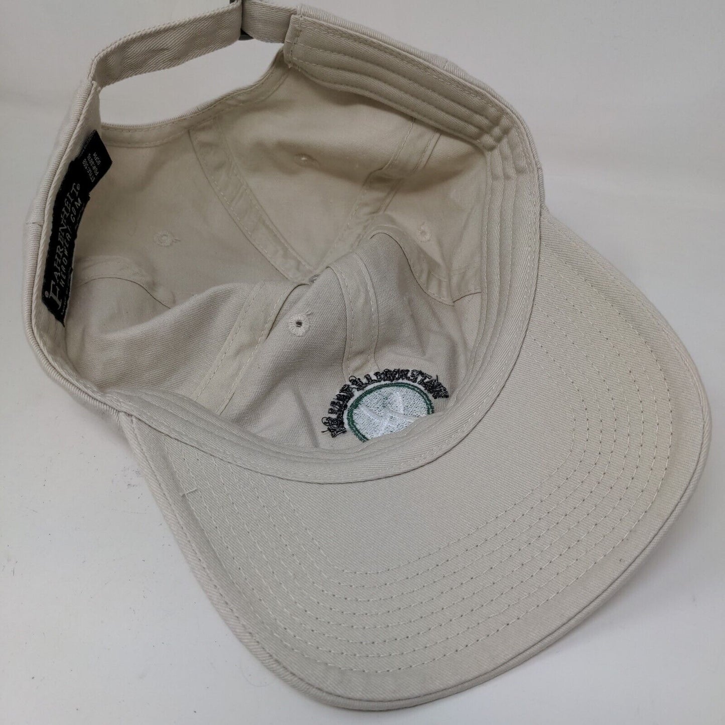 Waterville Valley Golf Club Men's Slideback Hat Tan Size OSFM Embroidered Logo