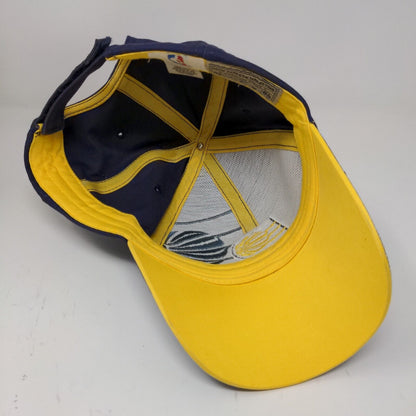 NBA Indiana Pacers Strapback Hat Blue Yellow OSFA Embroidered Logo