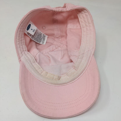 Old Navy Girl's Stretchy Hat Pink Size M Embroidered Logo 100% Cotton