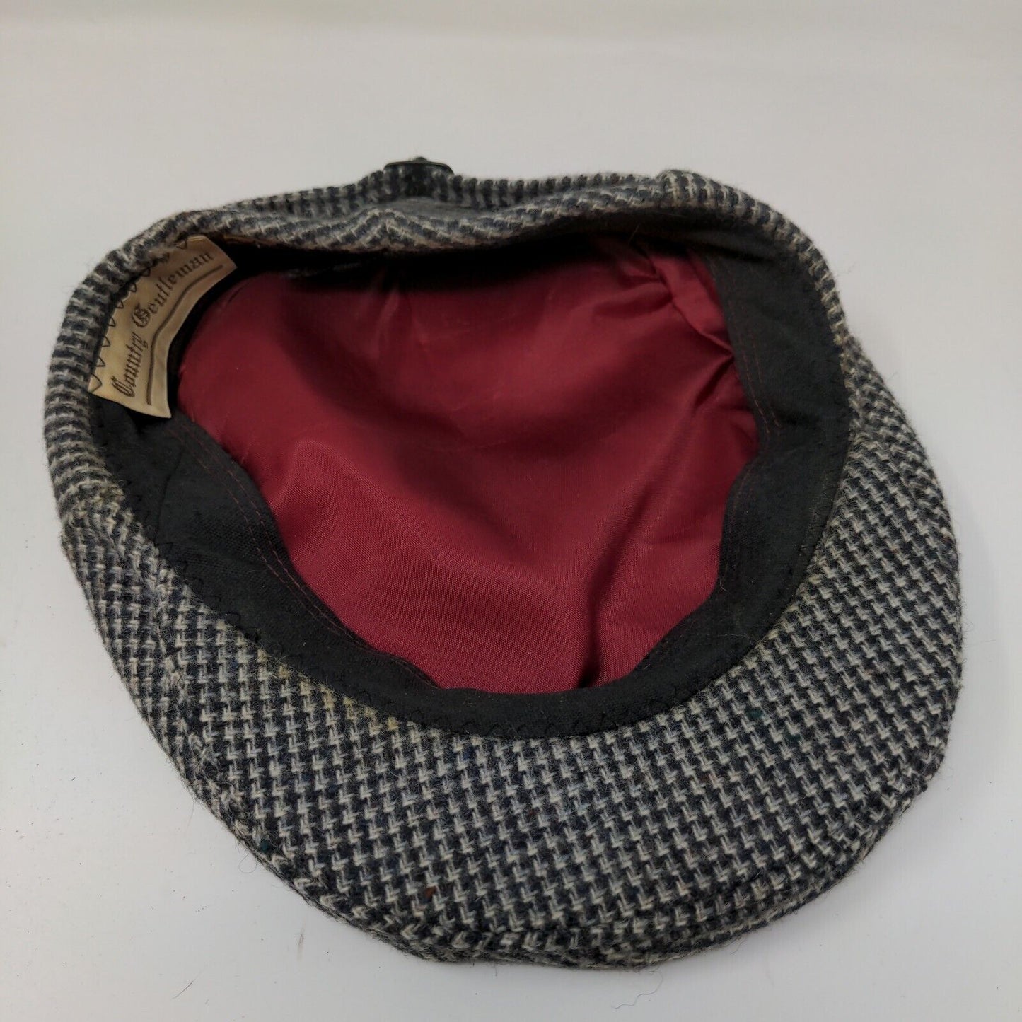 Country Gentleman Cabbie Driver Cap Hat Gray Newsboy Pressboy