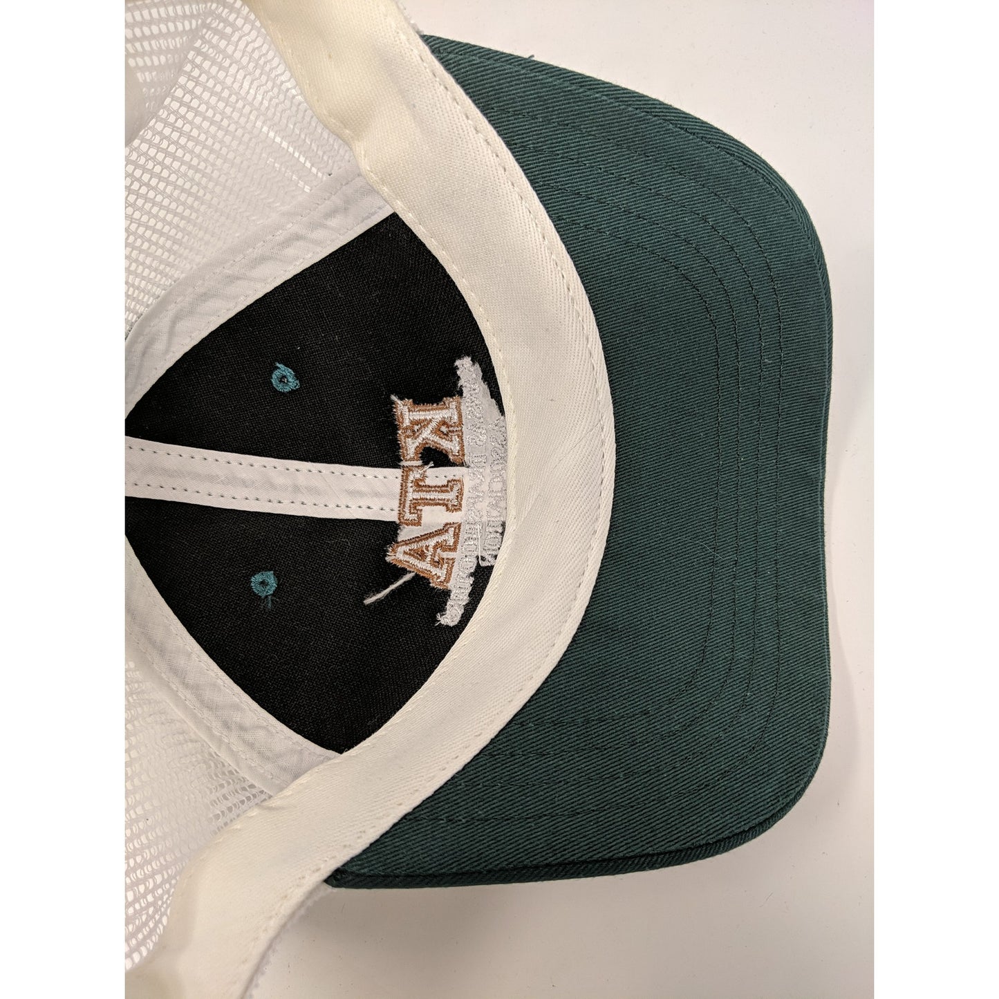 Mens KTA Kansas Trapshooters Association Hat Meshback Snapback Green & White