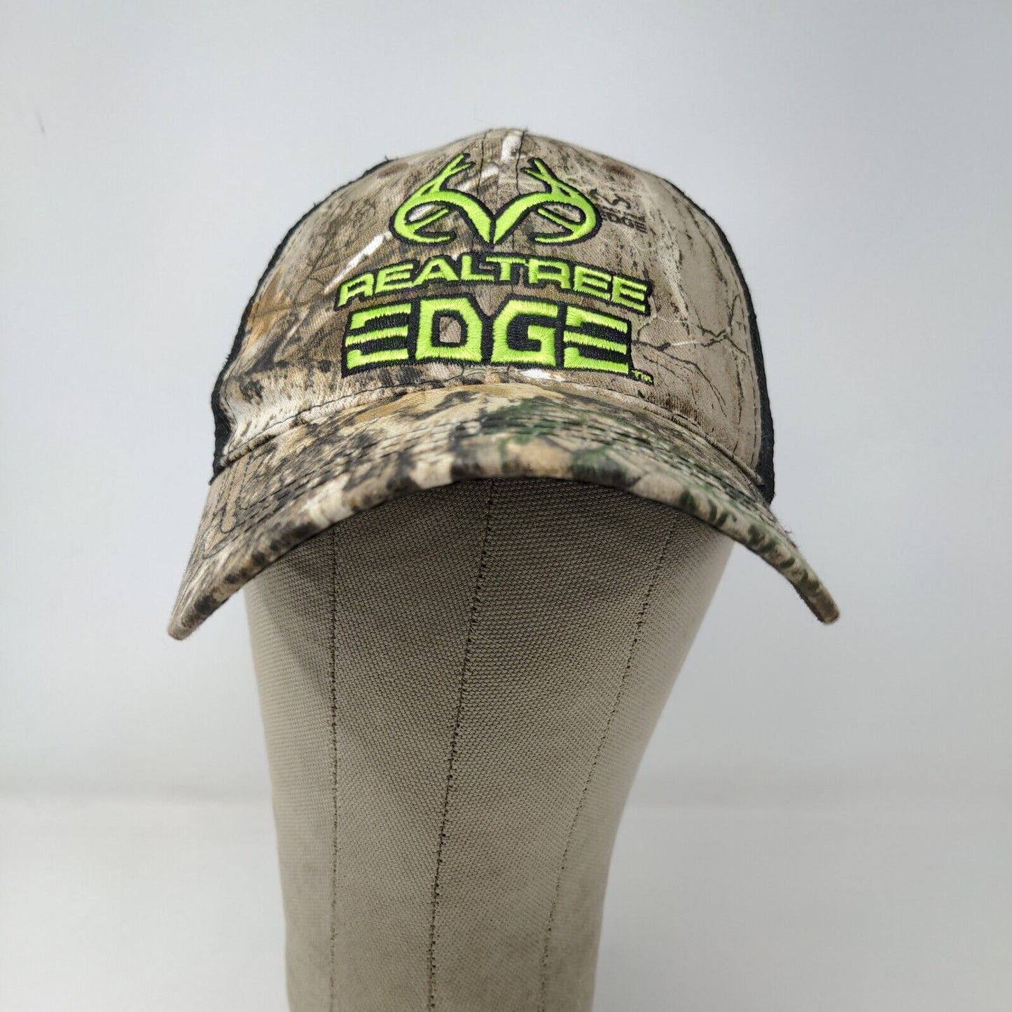 Realtree Edge Men's Snapback Mesh Back Camo Hat Brown OSFM Embroidered Logo