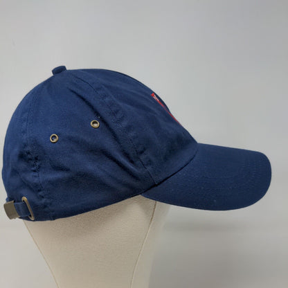 Cotton Deluxe Men's Slideback Hat Blue Adjustable PCO Embroidered Logo