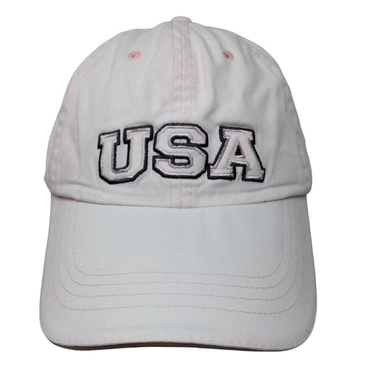 Unbranded Women's Slideback Hat Pink Size OS Embroidered USA Logo Patriotic