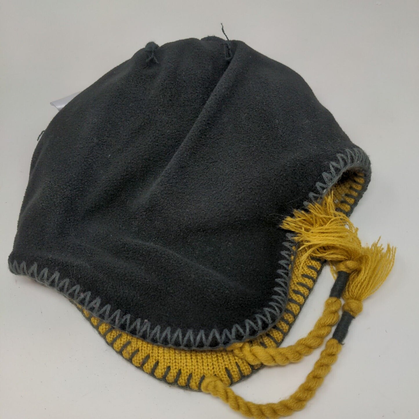 NCAA Men's Purdue Boilermakers Knit Beanie Hat Black Gold Embroidered Logo