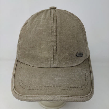 Unbranded Men's Slideback Hat Tan Adjustable Tag Logo Classic Cotton Blend