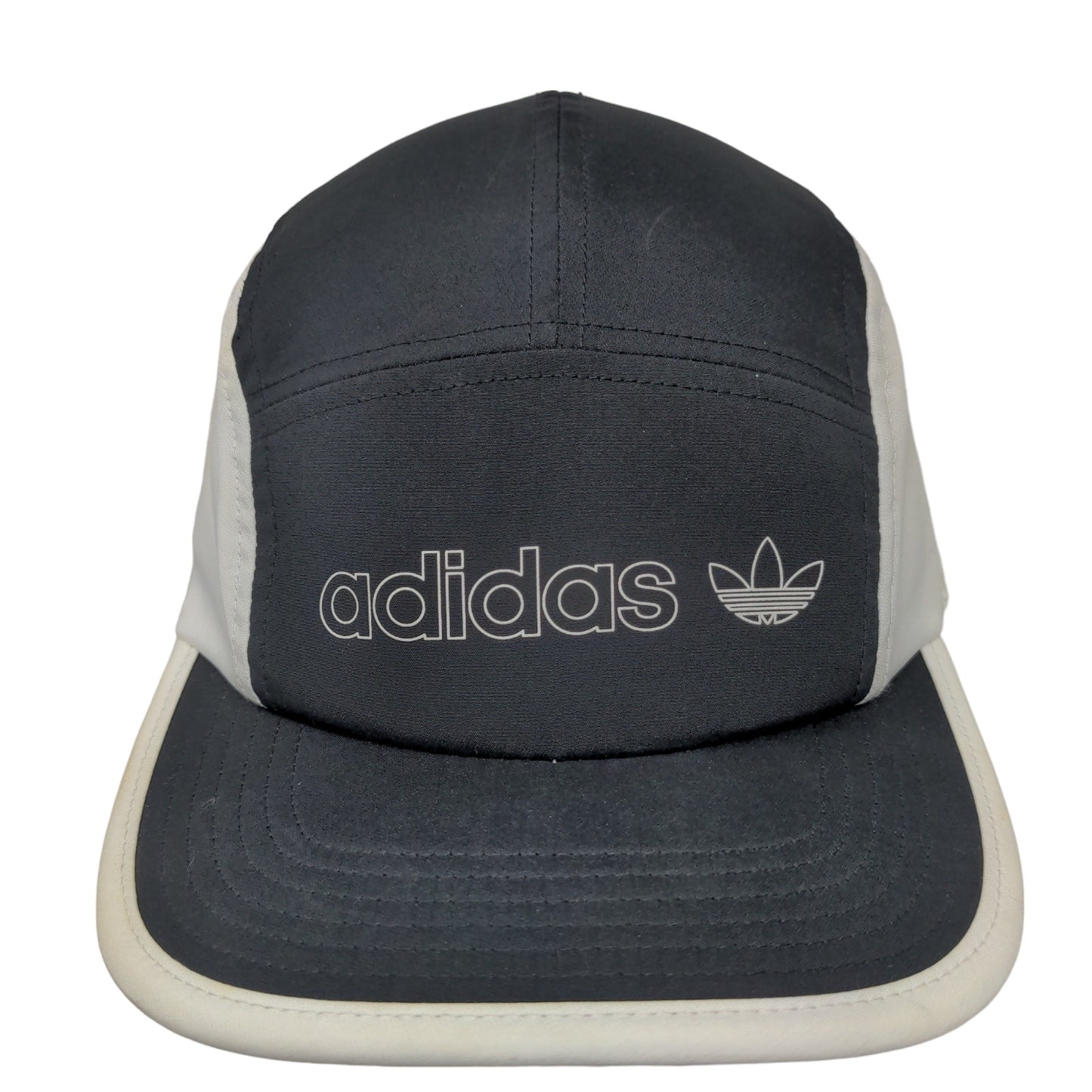 Adidas Men's Strapback Hat Black White OSFM Graphic Trefoil Logo