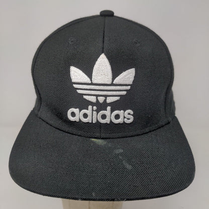 Adidas Men's Snapback Hat Black OSFA Embroidered Trefoil Logo