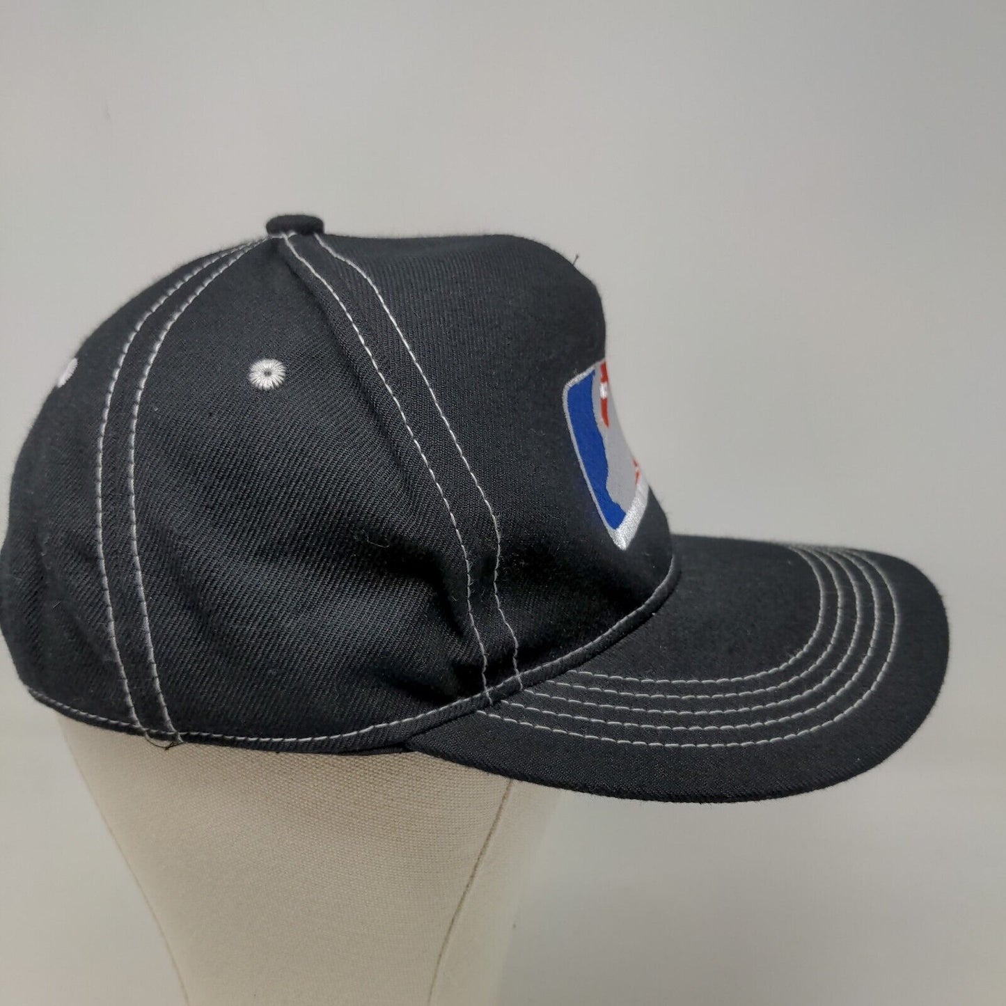 Jet Tribe Men's Snapback Hat Black Adjustable Embroidered Logo
