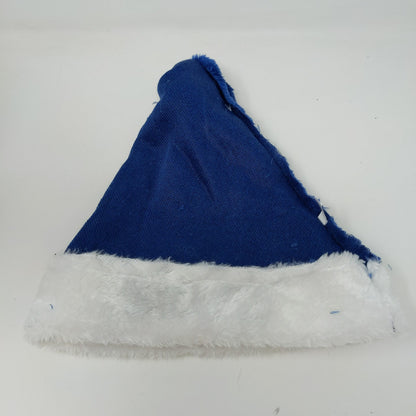 NFL Official Indianapolis Colts Santa Hat Soft Fuzzy Embroidered Blue & White