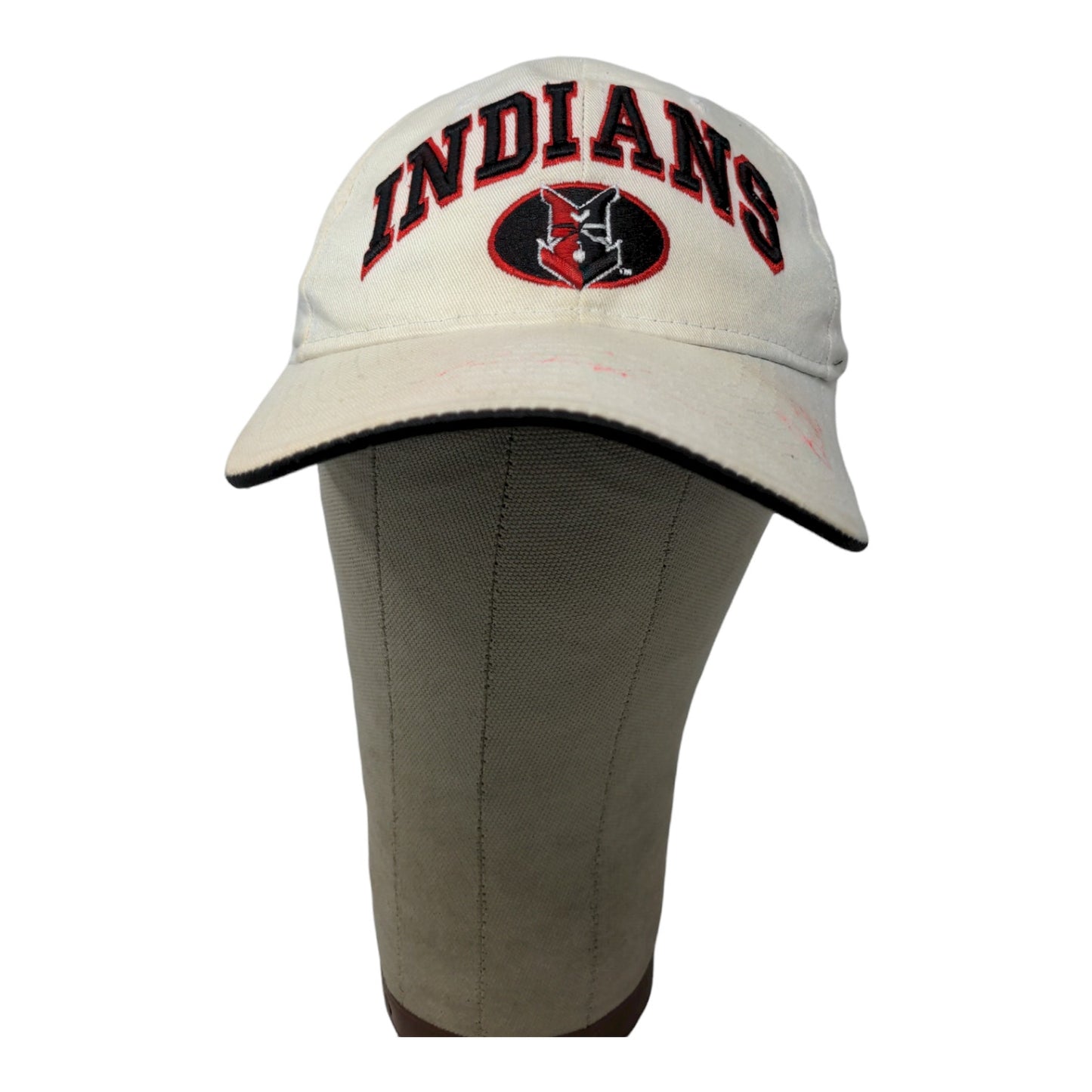 MLB Indianapolis Indians Snapback Hat Embroidered Cream Autographed SEE DESC