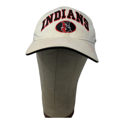 MLB Indianapolis Indians Snapback Hat Embroidered Cream Autographed SEE DESC