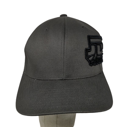 FlexFit JDK Hardscapes Fitted Hat Gray Size L-XL Embroidered Logo