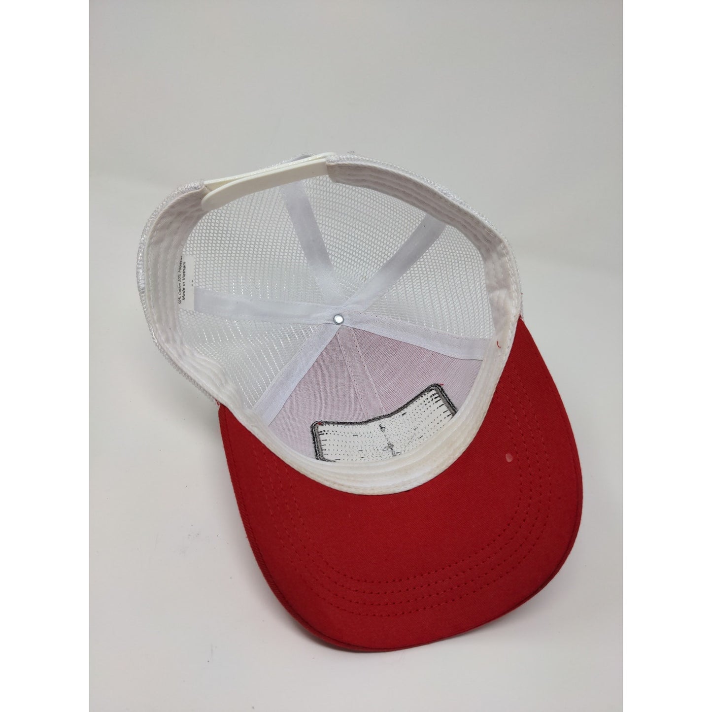 Tractor Supply Company Meshback Snapback Hat Embroidered Logo Red White