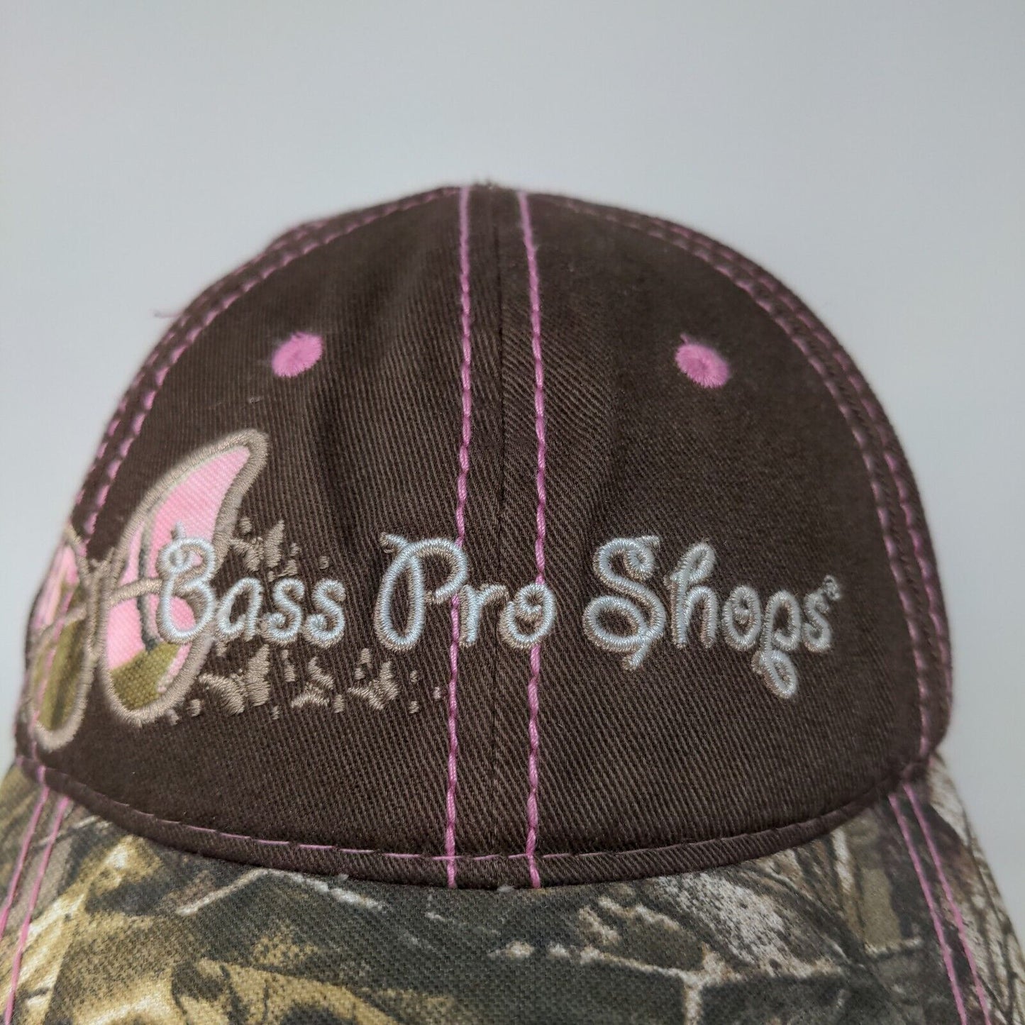 Bass Pro Shops Girls Strapback Camo Hat Brown Camo Size Youth Embroidered