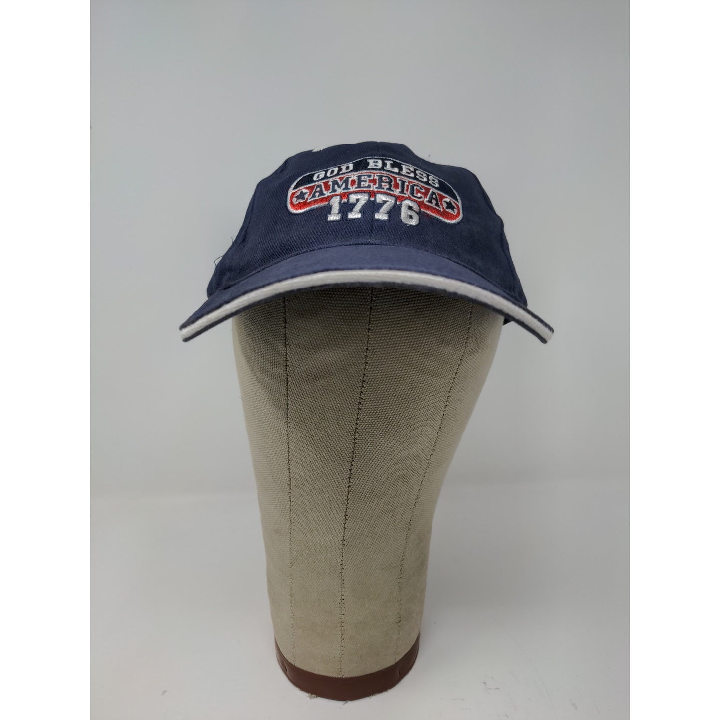Crossroads God Bless America In God We Trust Patriotic Slideback Hat OSFA Blue