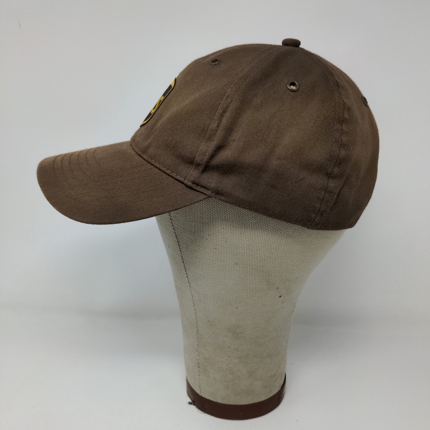 TwinHill Mens Snapback UPS Hat Brown Adjustable Logo PolyCotton