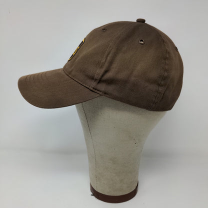 TwinHill Mens Snapback UPS Hat Brown Adjustable Logo PolyCotton