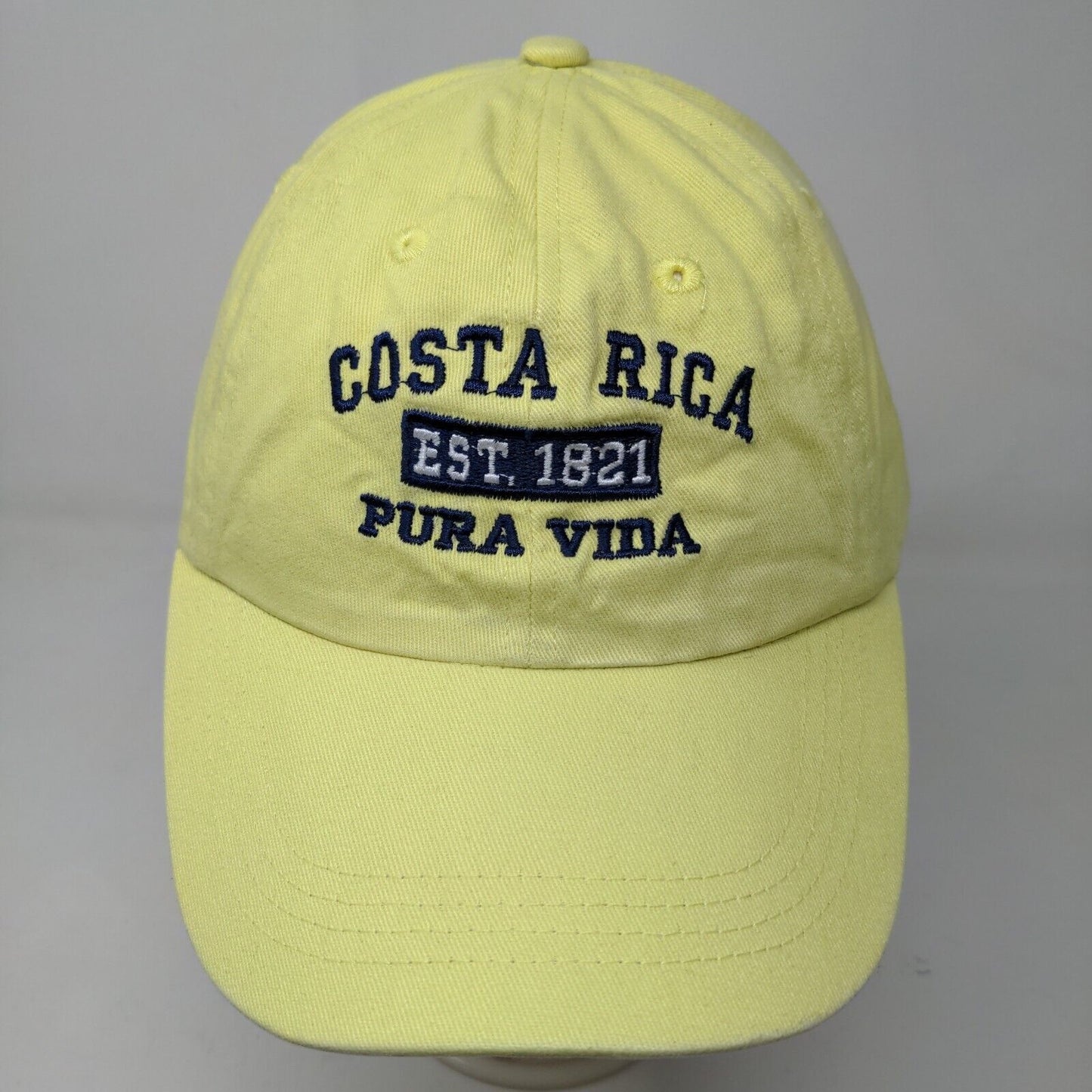 Old Dock Men's Strapback Hat Green Adjustable Embroidered Costa Rica Pura Vida