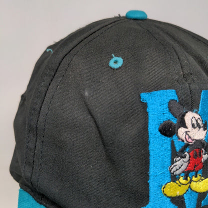 Mickey Unlimited Men's Snapback Hat Blue Black Adjustable Embroidered Logo