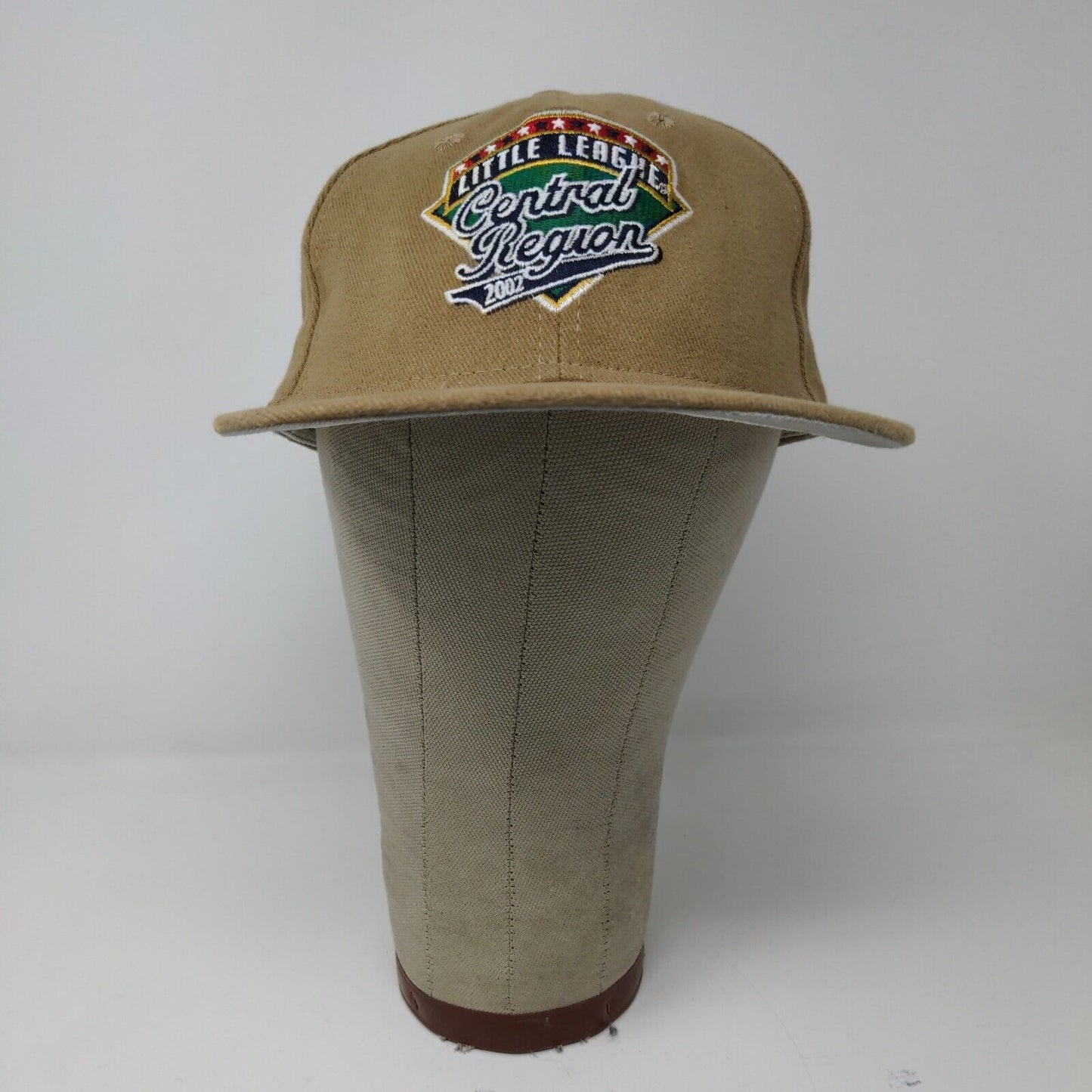 New Era Brown 2002 Little League Central Regional Baseball Hat Cap SZ M / L USA