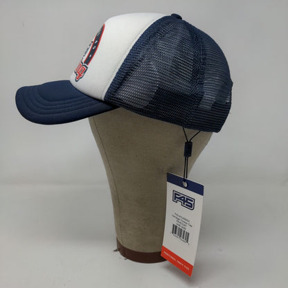 Functional 45 Men's Snapback Mesh Back Hat Blue White Size OS