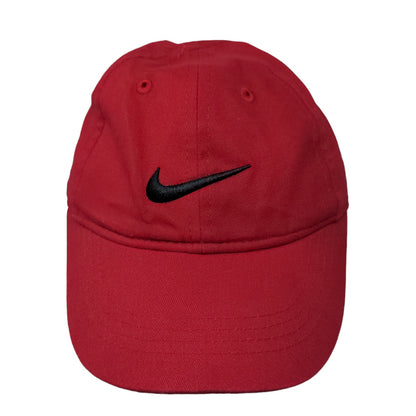 Nike Boys Toddler Strapback Hat Red Adjustable Embroidered Swoosh Logo