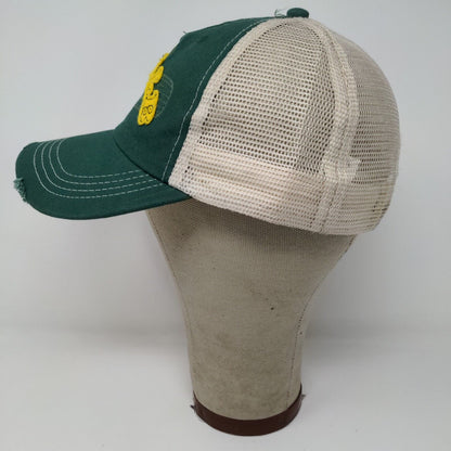 Dekalb Speed Mesh Back Strapback Hat Green Yellow OSFM Embroidered Logo