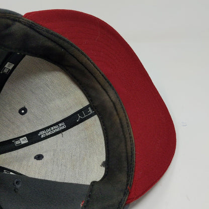 New Era Mens IU Hoosiers Indiana University Fitted Hat Blue Red Size 7 3/8
