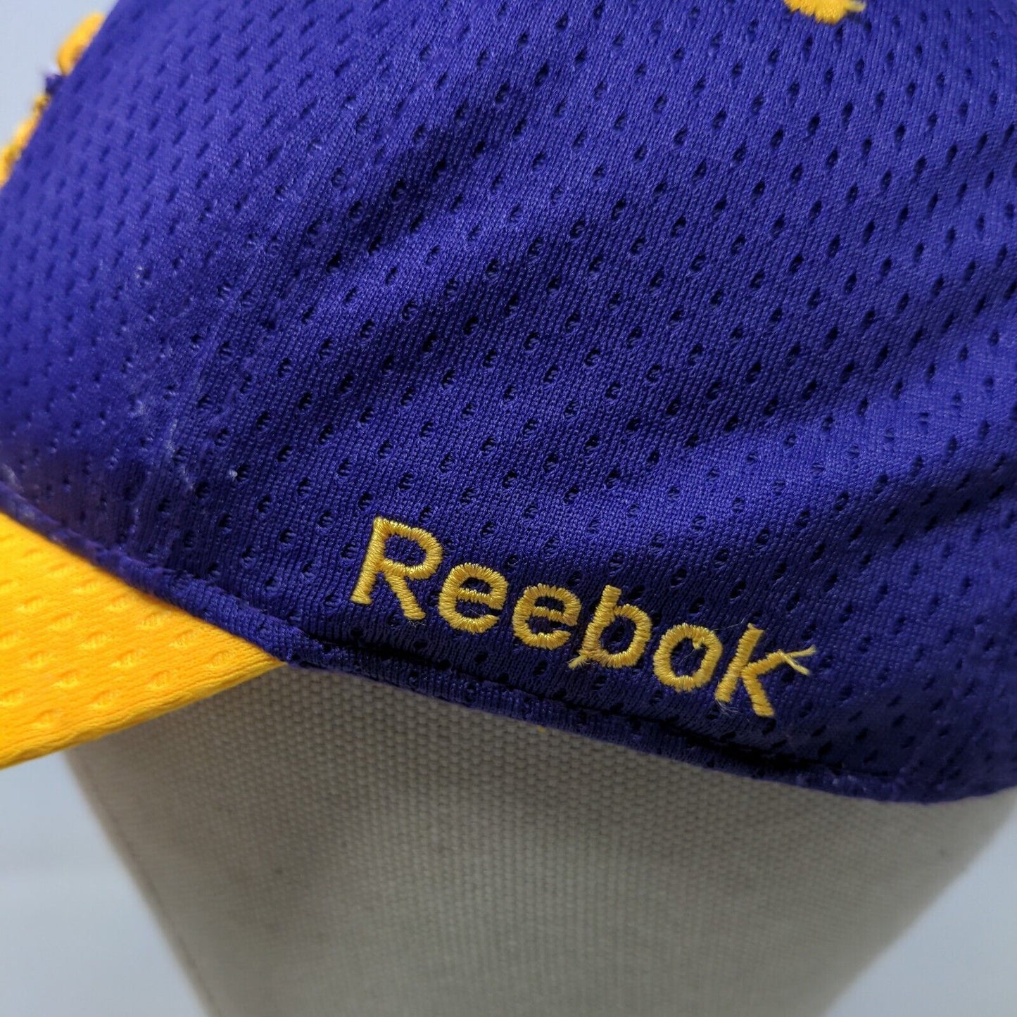 Reebok NFL Boys Minnesota Vikings Strapback Hat Purple Yellow #28 Peterson