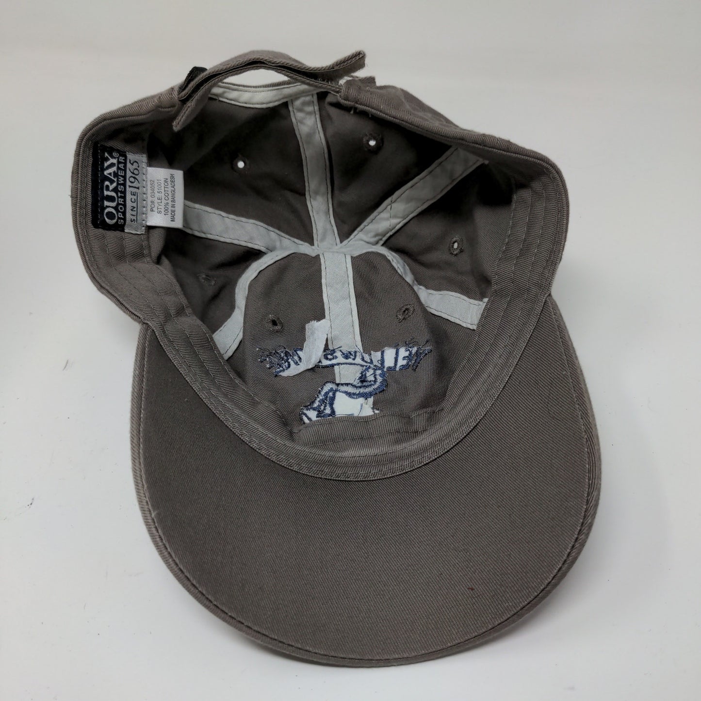 Yellowstone Aerial Adventures Strapback Hat Brown Embroidered Logo Zip Line