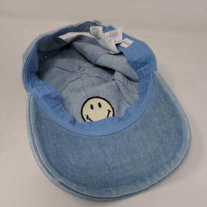 American Eagle Men's Slideback Hat Blue Size OS Embroidered Smiley Face Logo