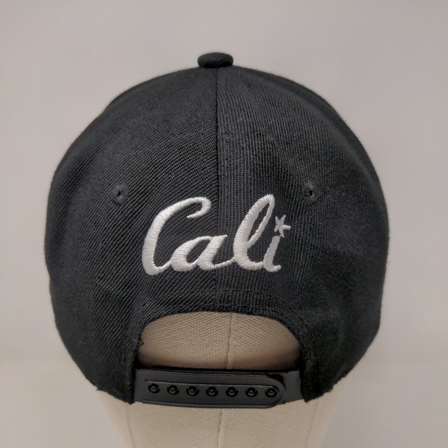 Readings Men's Snapback Flat Bill Hat Black Embroidered California Logo