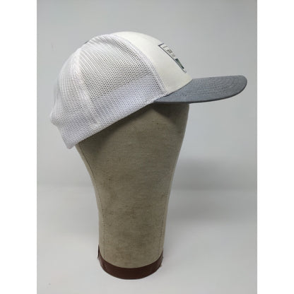 Travis Mathew Mesh Back Snapback Hat 110 One Ten FlexFit White & Gray Adjustable