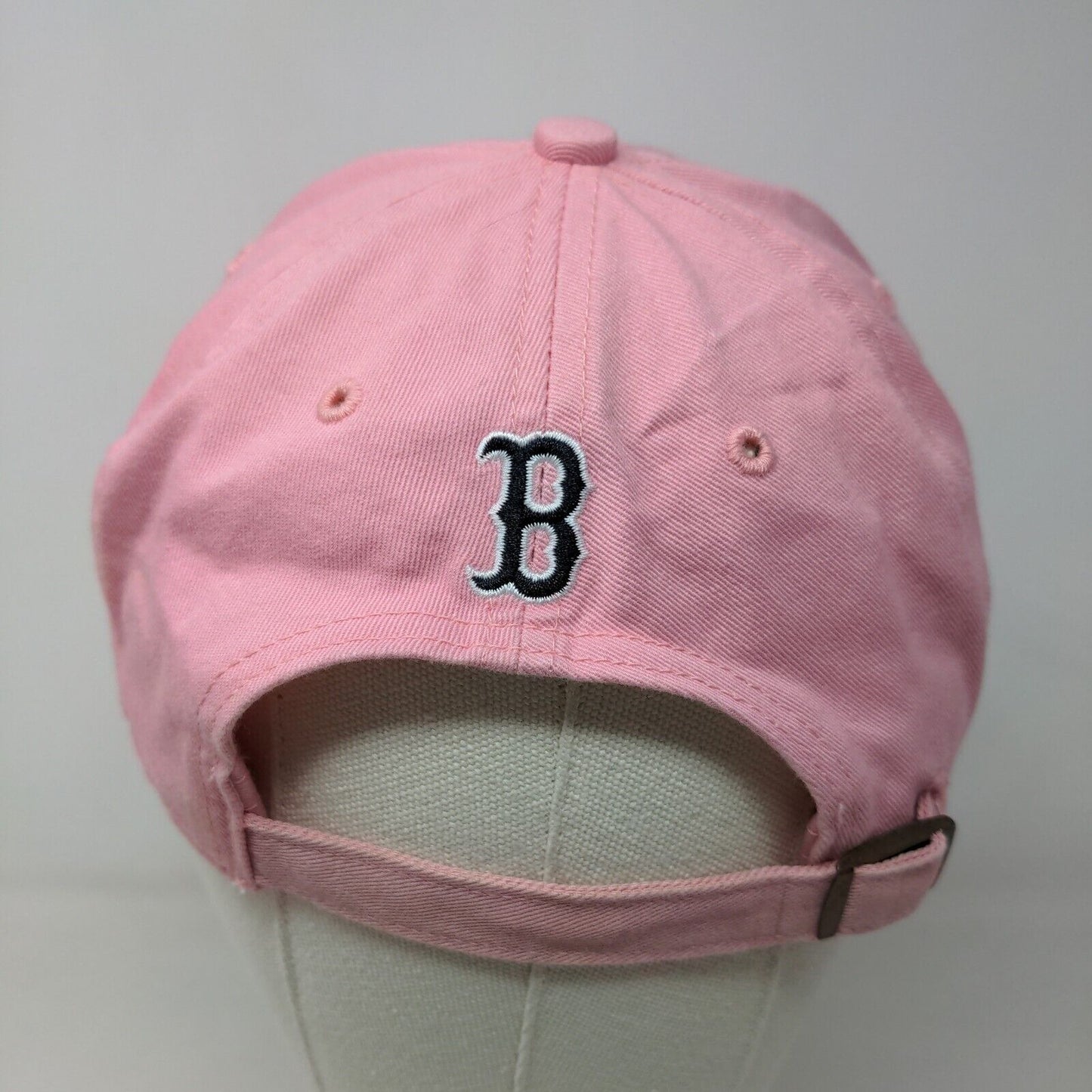 Twins Enterprise Women's Slideback Hat Pink Adjustable Embroidered Logo Red Sox