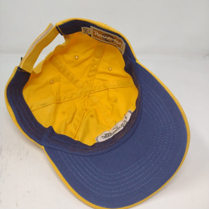 Louisville Slugger 125 Mens Strapback Hat Yellow Adjustable Embroidered Logo