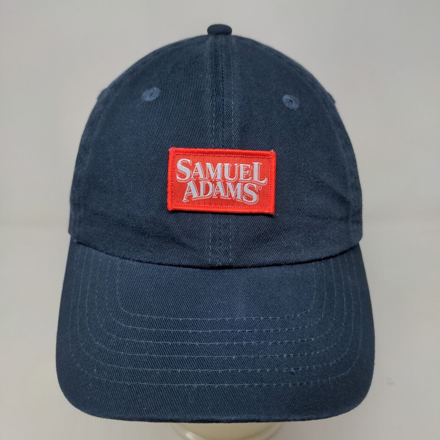 Samuel Adams Men's Slideback Hat Blue Adjustable Embroidered Logo 100% Cotton