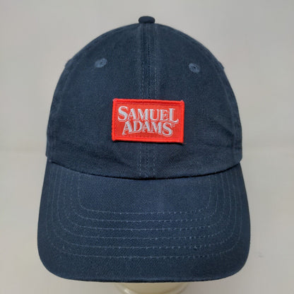 Samuel Adams Men's Slideback Hat Blue Adjustable Embroidered Logo 100% Cotton