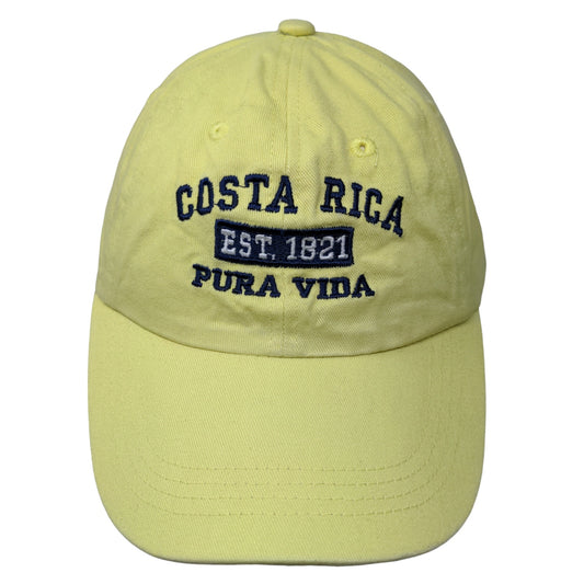 Old Dock Men's Strapback Hat Green Adjustable Embroidered Costa Rica Pura Vida