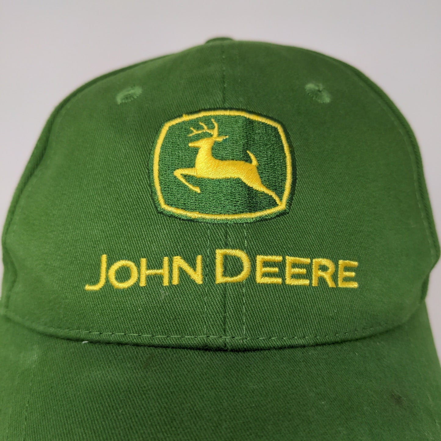 Cary Francis John Deere Slideback Hat Embroidered Logo Green OSFA