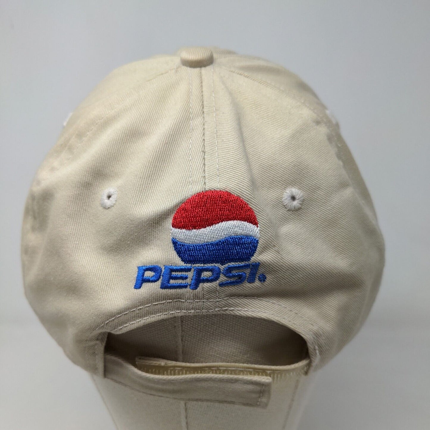 Louisville Bats Men's Strapback Hat Tan Adjustable Pepsi Logo Embroidered