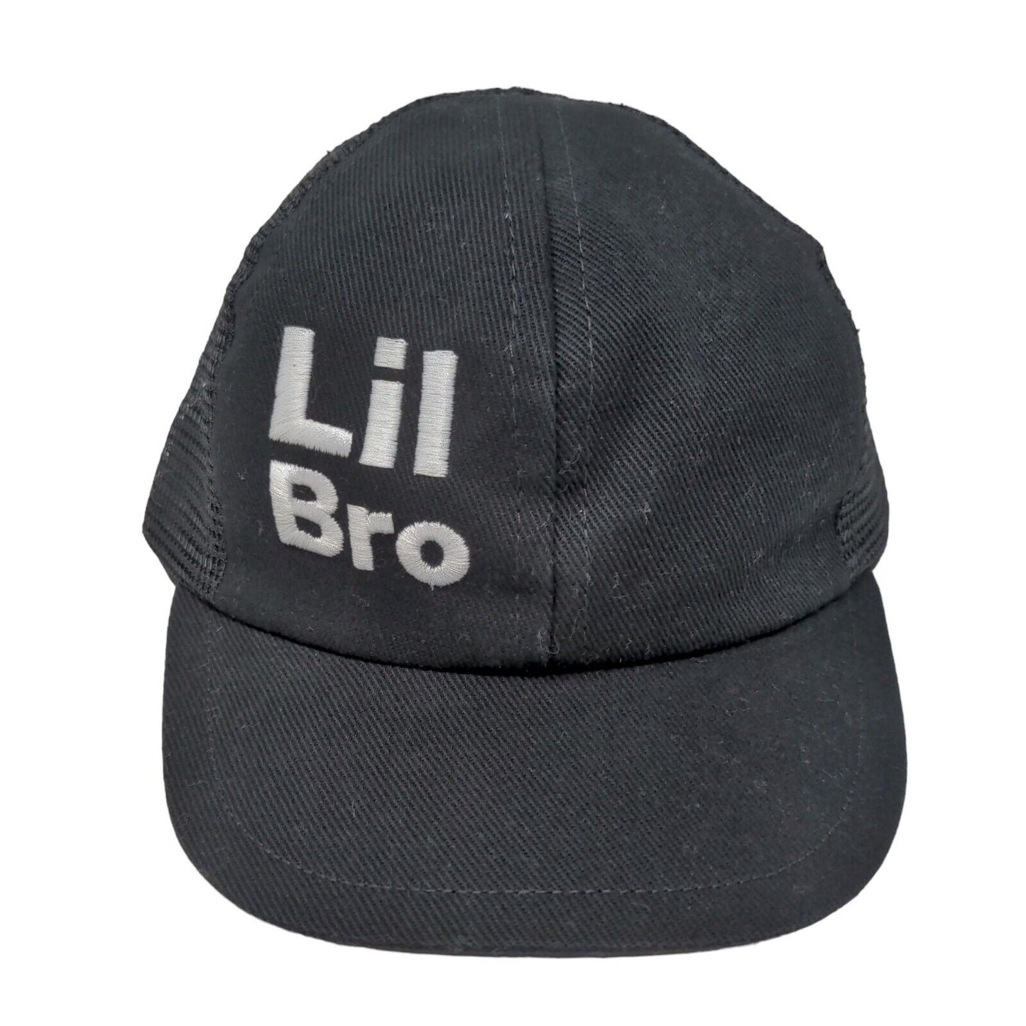 Unbranded Boy's Snapback Mesh Back Hat Black Size Toddler Embroidered Lil Bro