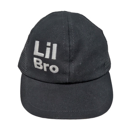 Unbranded Boy's Snapback Mesh Back Hat Black Size Toddler Embroidered Lil Bro